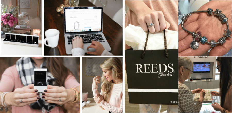 Carusele Influencers illustrating path to purchase (both in-store and online) for Reeds Jewelers