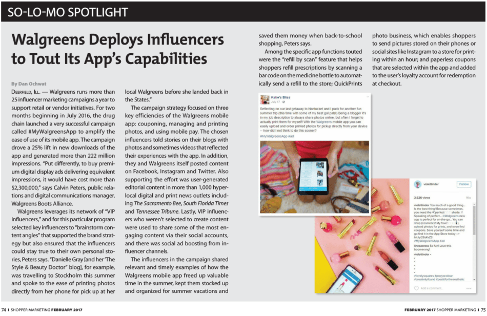 Shopper Marketing article for WAG Mobile App