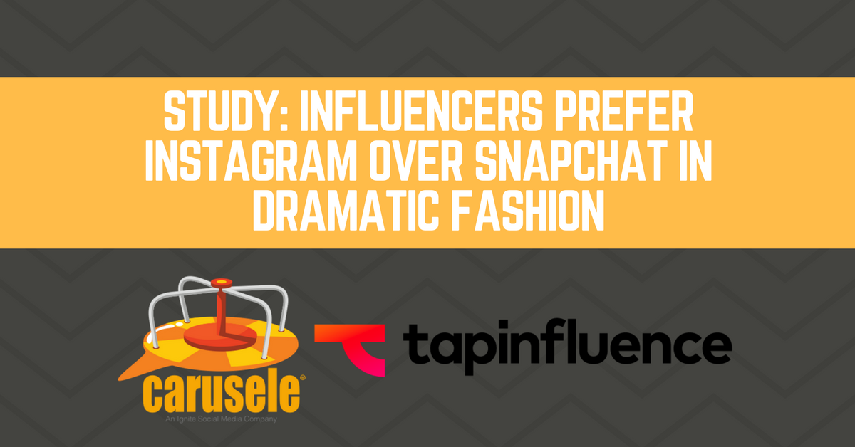 Study_ Influencers Prefer Instagram Over Snapchat in Dramatic Fashion